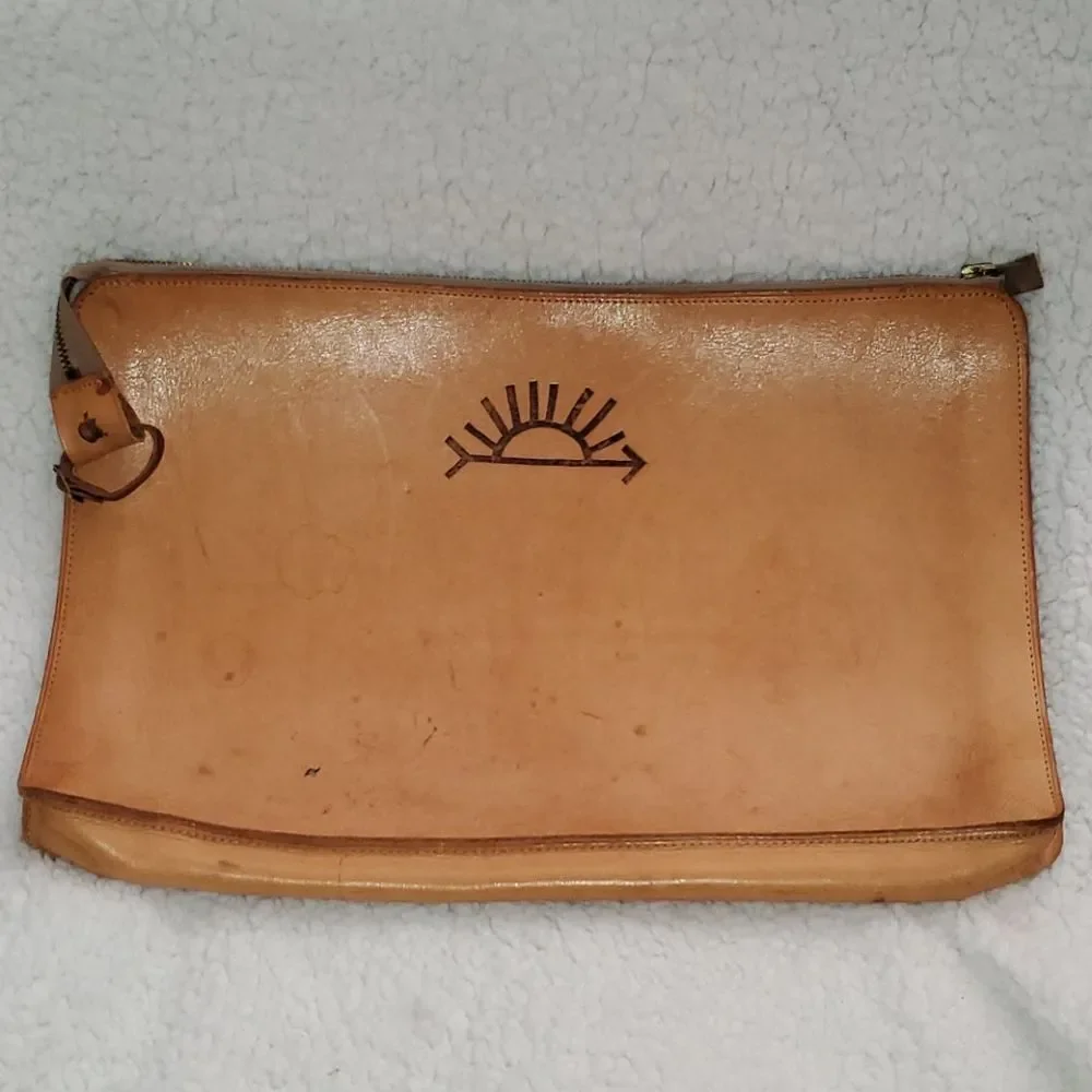 Vtg. Apple Macintosh Leather Bag